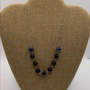 Glass and Stainless steel Necklace